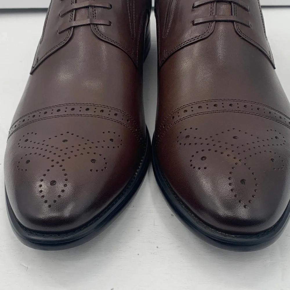 VINTAGE FOUNDRY Co. Men's No Lace Brown Oxford Shoes Size 11
